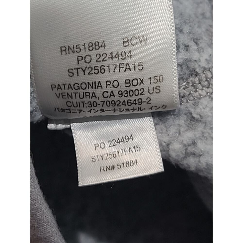 Patagonia Better Sweater 1/4-Zip Fleece Gray Small GUC Recycled Poly - Picture 5 of 5